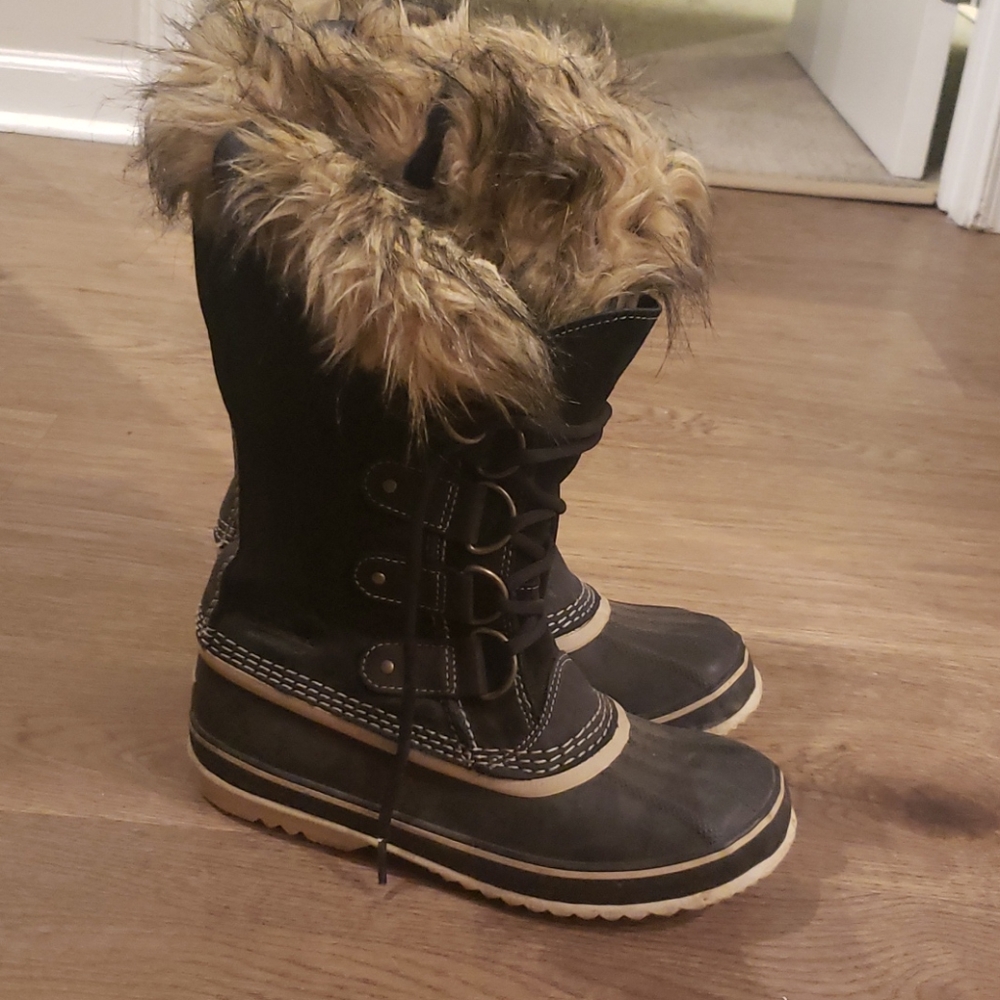 Handmade Sorel All Weather Fur Rain/Snow Boots